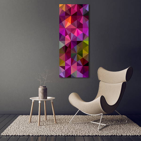 Wall art on glass Wave abstraction