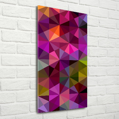 Wall art on glass Wave abstraction