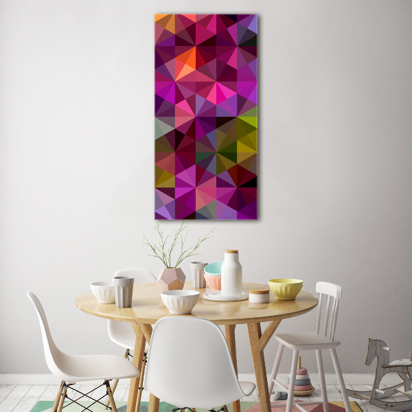 Wall art on glass Wave abstraction