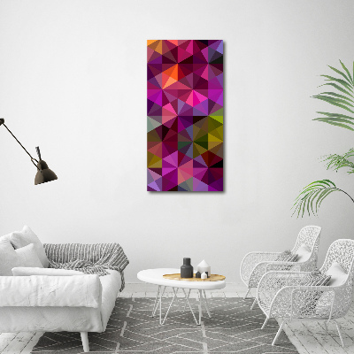 Wall art on glass Wave abstraction