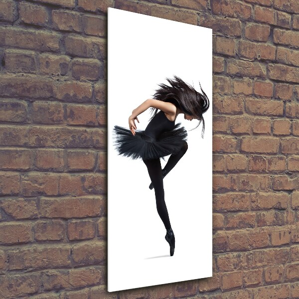 Glass wall art Ballerina