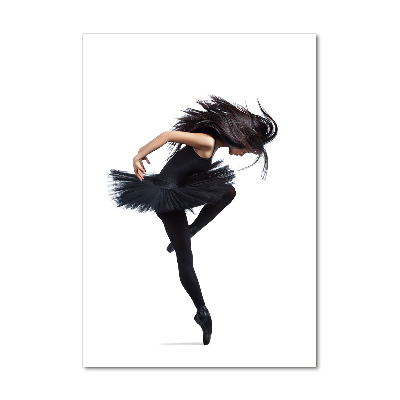 Glass wall art Ballerina