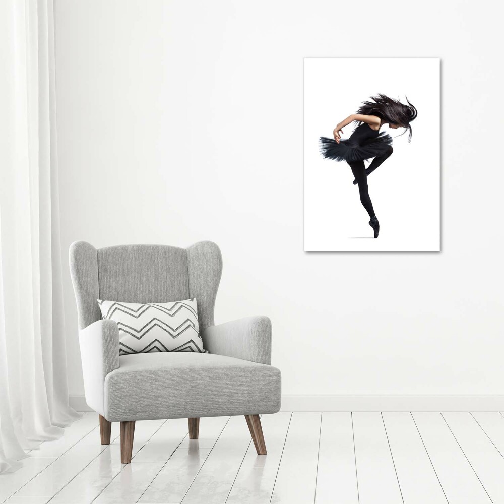 Glass wall art Ballerina