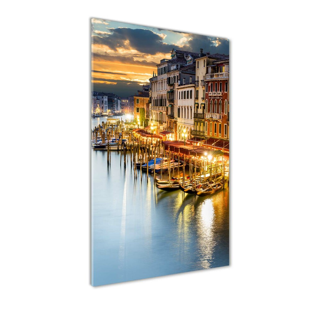 Print on a a glass Venice Italy