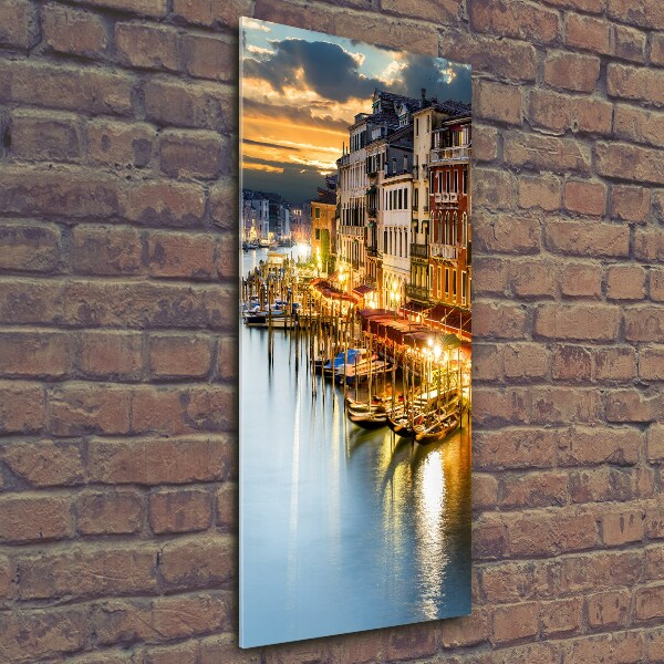 Print on a a glass Venice Italy