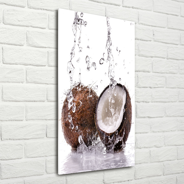 Glass wall art Coconut