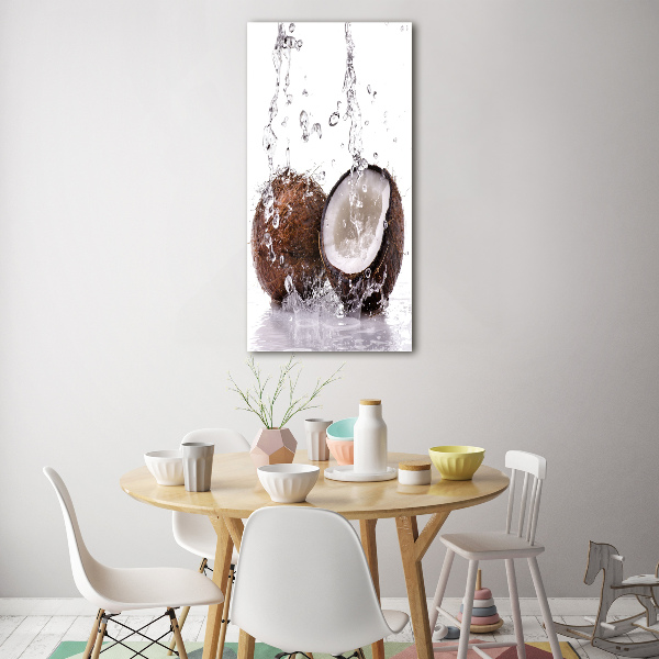 Glass wall art Coconut