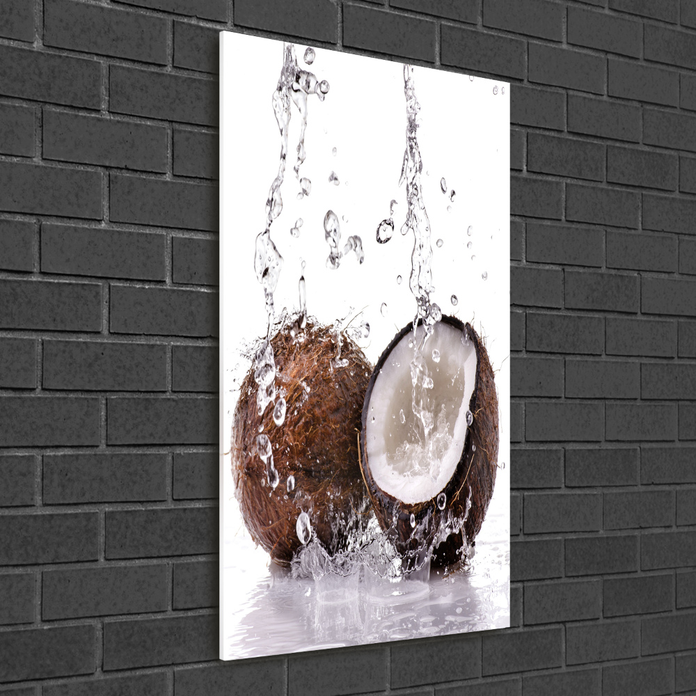 Glass wall art Coconut