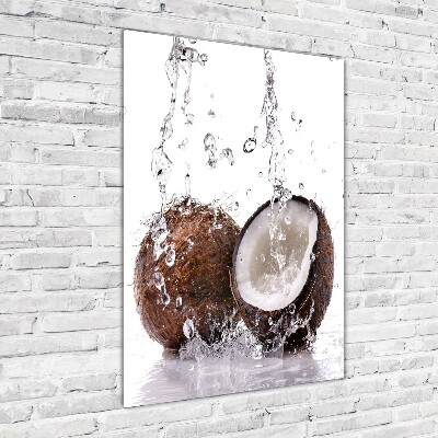 Glass wall art Coconut