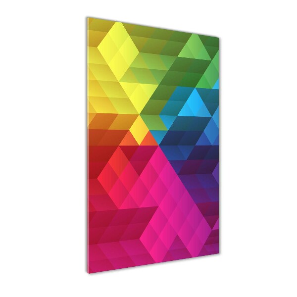 Wall art on glass Geometric background