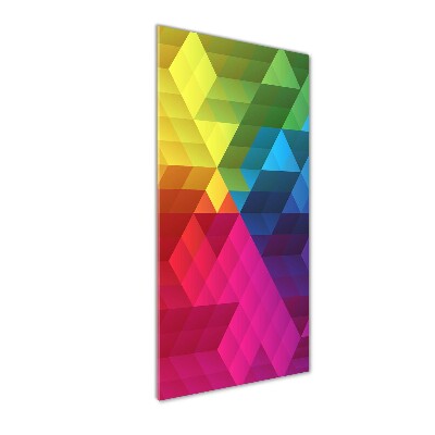 Wall art on glass Geometric background