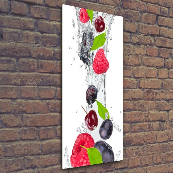 Print on a a glass Forest fruits