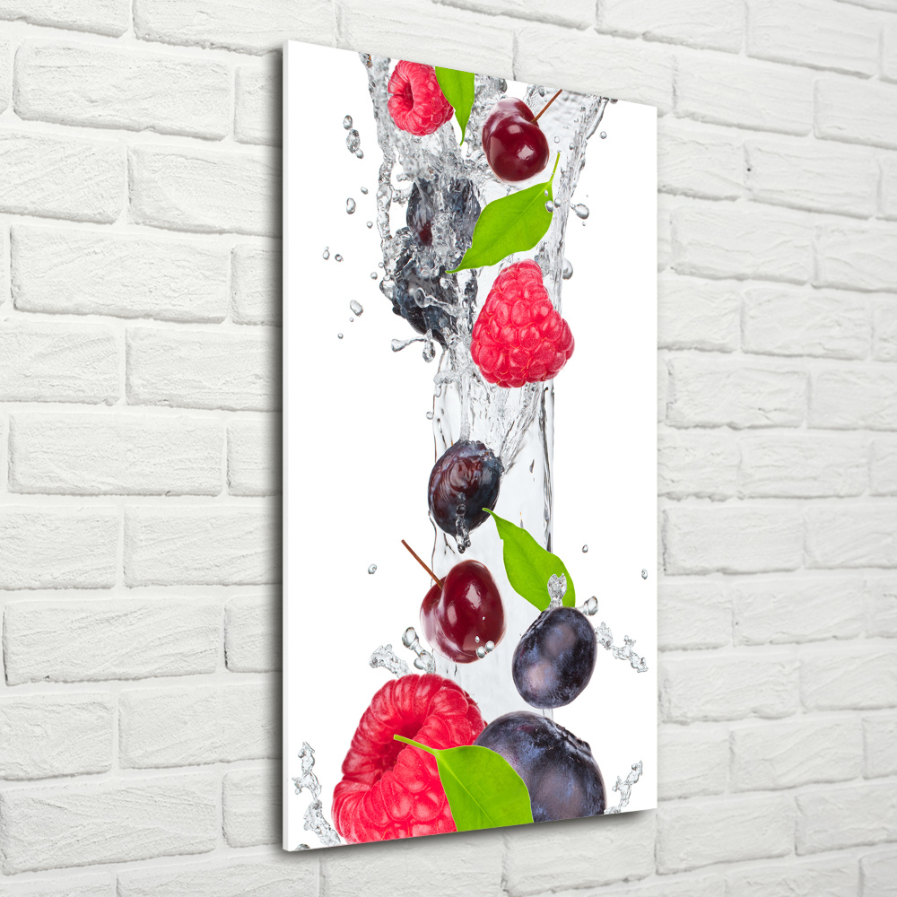 Print on a a glass Forest fruits