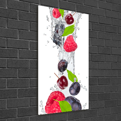 Print on a a glass Forest fruits