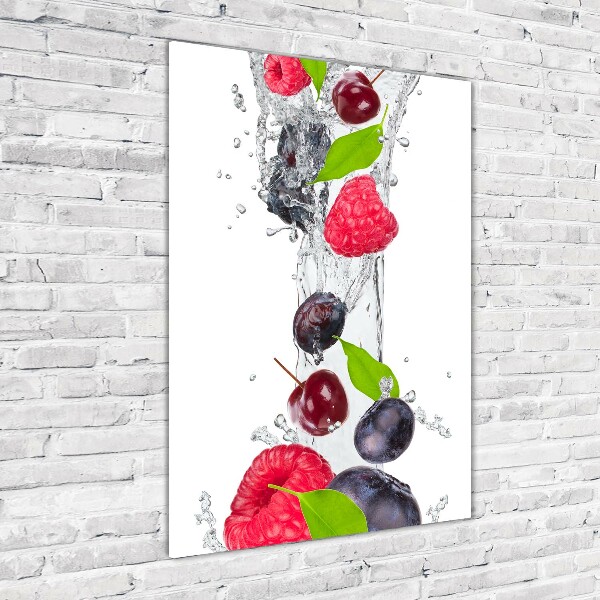 Print on a a glass Forest fruits