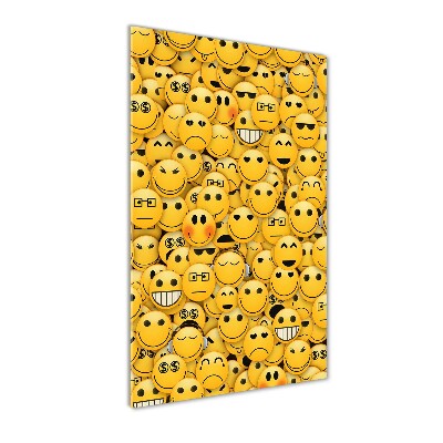 Glass wall art Emoticons