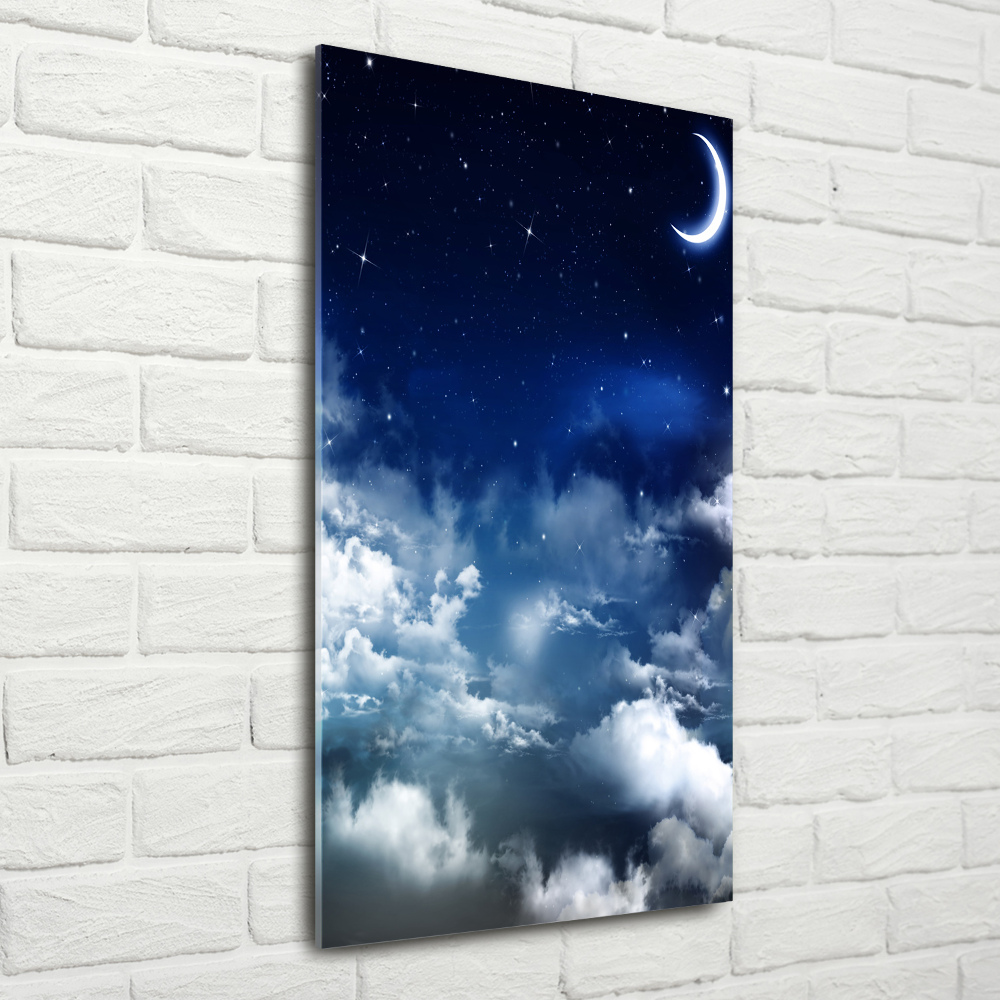 Printed glass wall art Starry sky