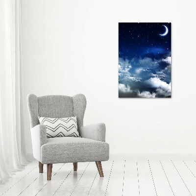 Printed glass wall art Starry sky