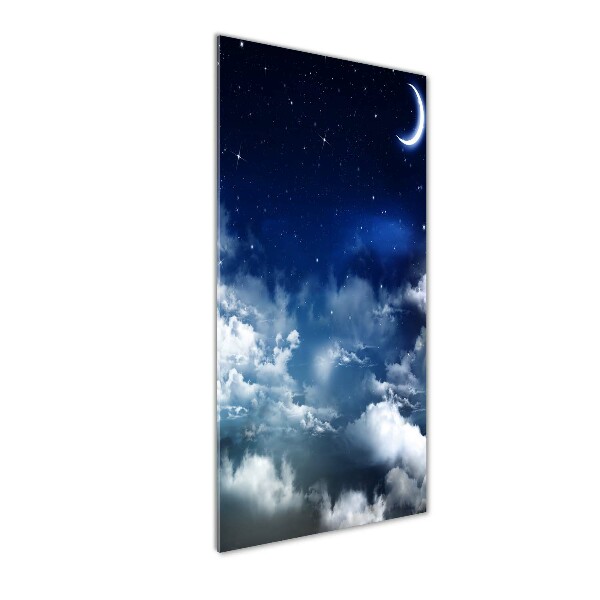 Printed glass wall art Starry sky