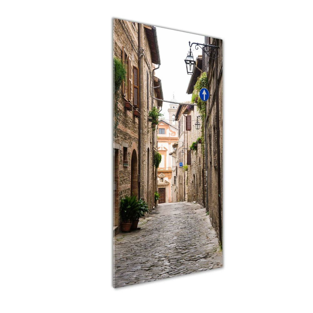 Glass art picture Italian streets