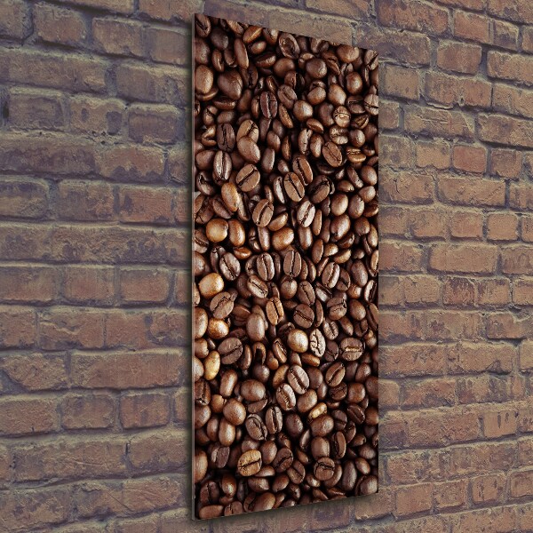 Print on a a glass Coffee beans