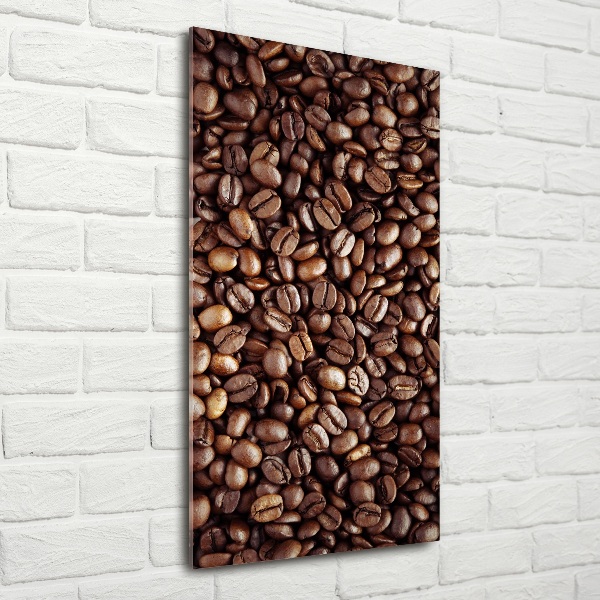 Print on a a glass Coffee beans