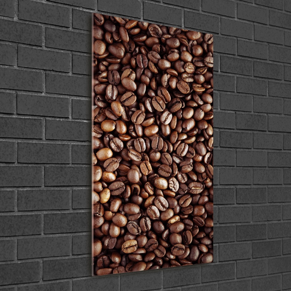 Print on a a glass Coffee beans