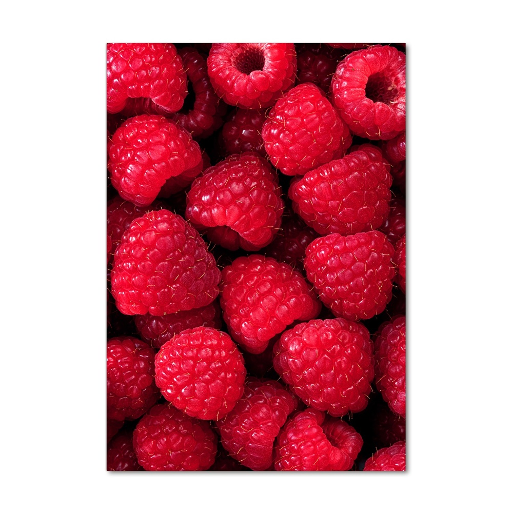 Print on a a glass Raspberries