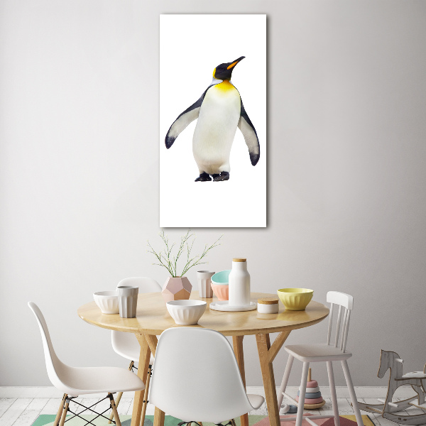 Photo printed on glass Penguin