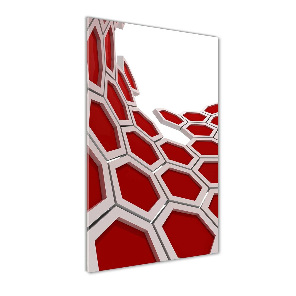 Print on a a glass 3D abstraction