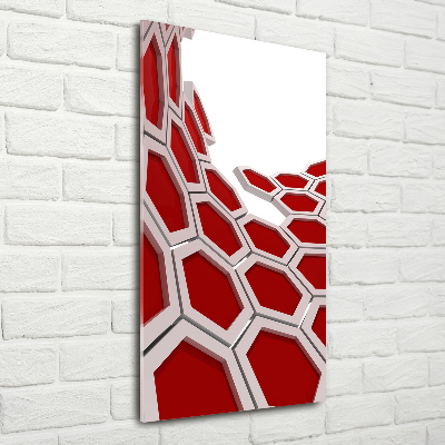 Print on a a glass 3D abstraction