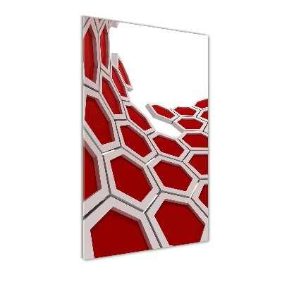 Print on a a glass 3D abstraction