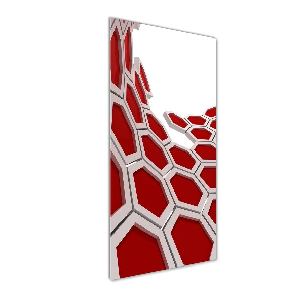 Print on a a glass 3D abstraction