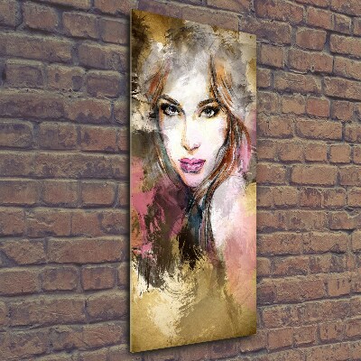 Glass wall art Abstraction woman