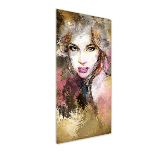 Glass wall art Abstraction woman