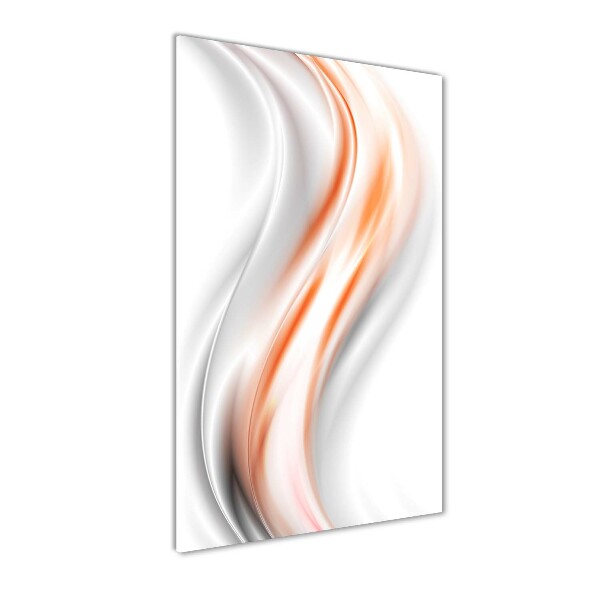 Glass wall art Wave abstraction