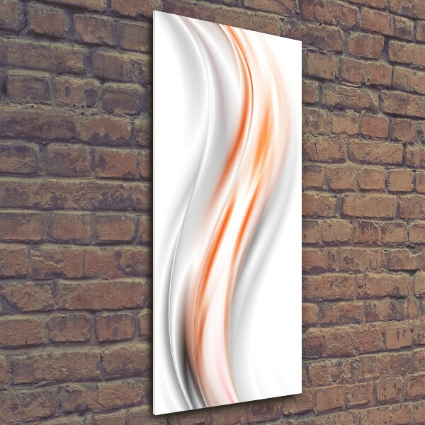 Glass wall art Wave abstraction