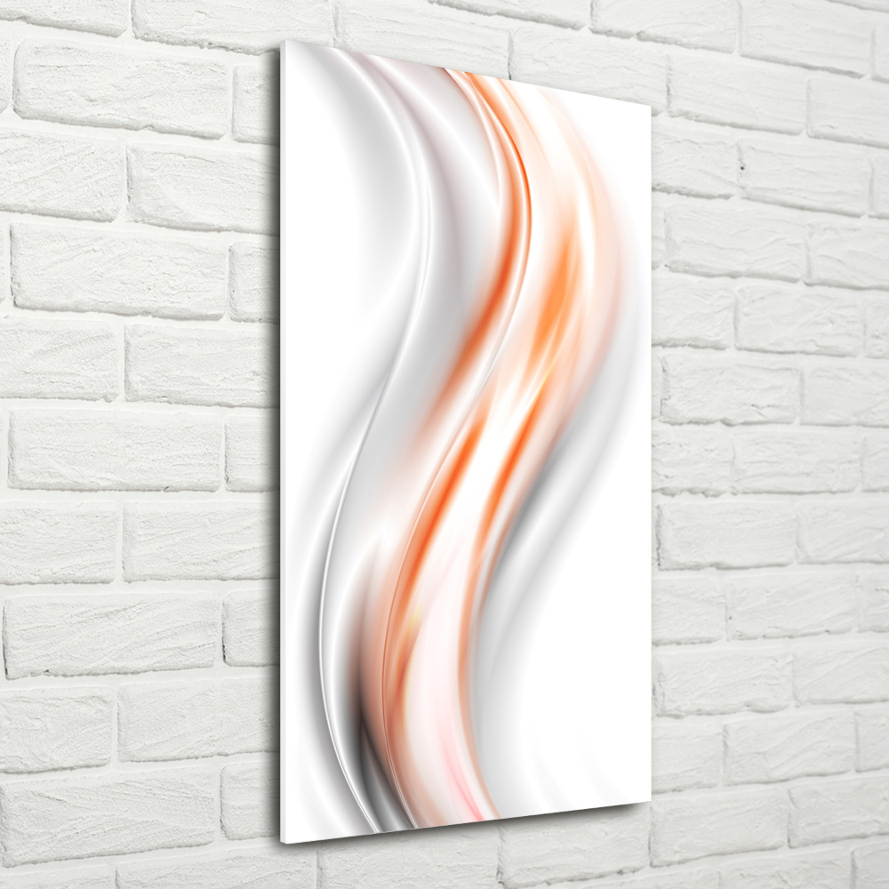 Glass wall art Wave abstraction