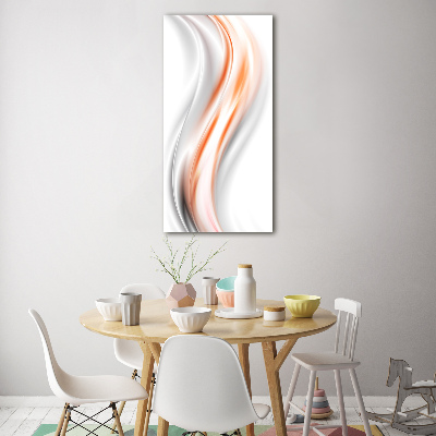 Glass wall art Wave abstraction