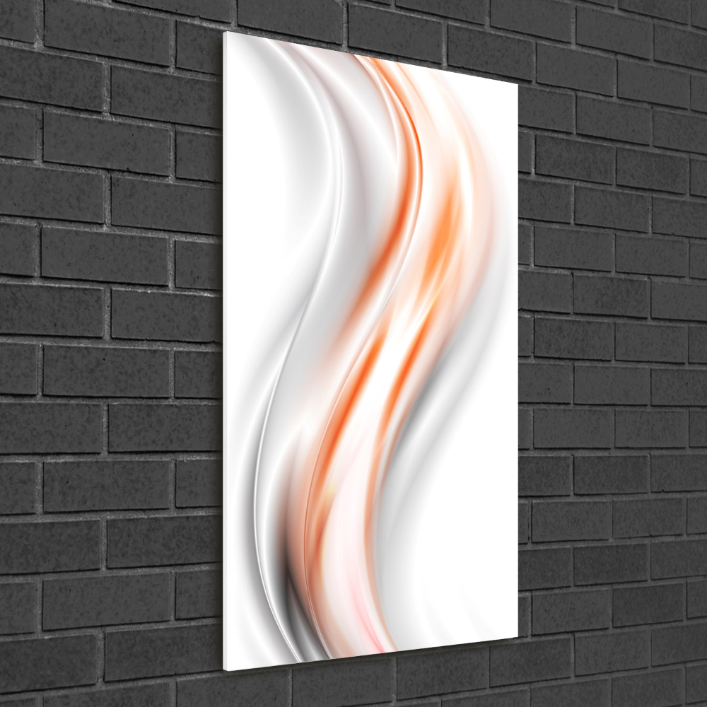 Glass wall art Wave abstraction