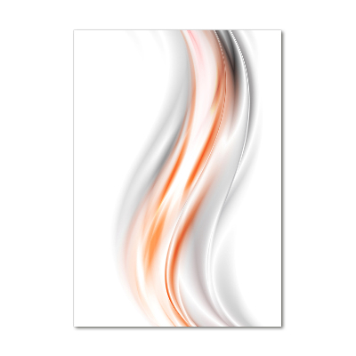 Glass wall art Wave abstraction