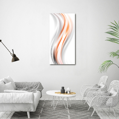 Glass wall art Wave abstraction