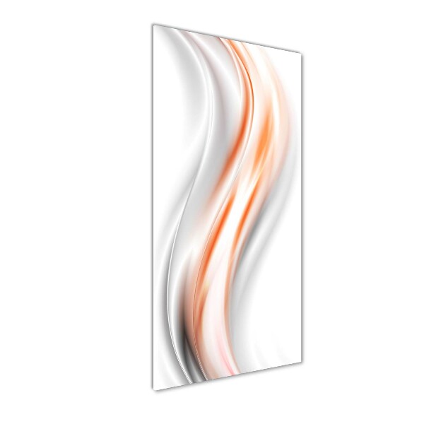 Glass wall art Wave abstraction