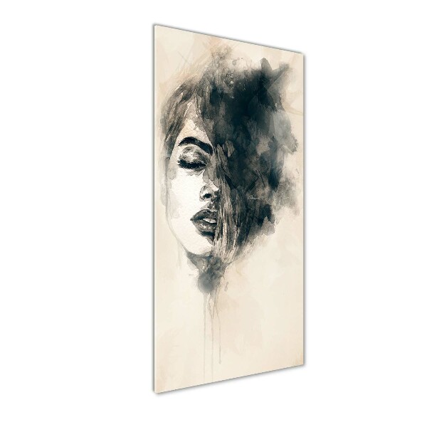 Glass wall art Abstraction woman