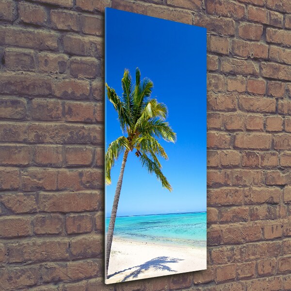 Wall art on glass Tropical beach