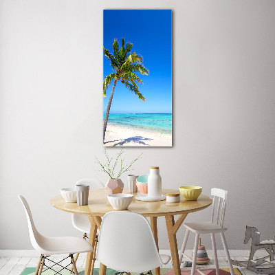 Wall art on glass Tropical beach