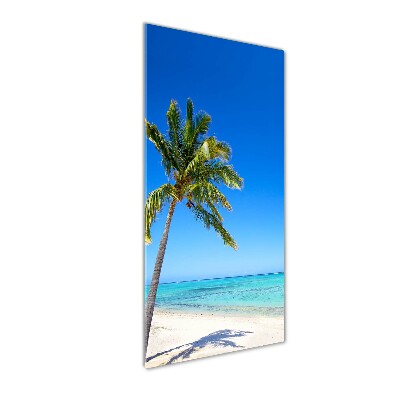 Wall art on glass Tropical beach