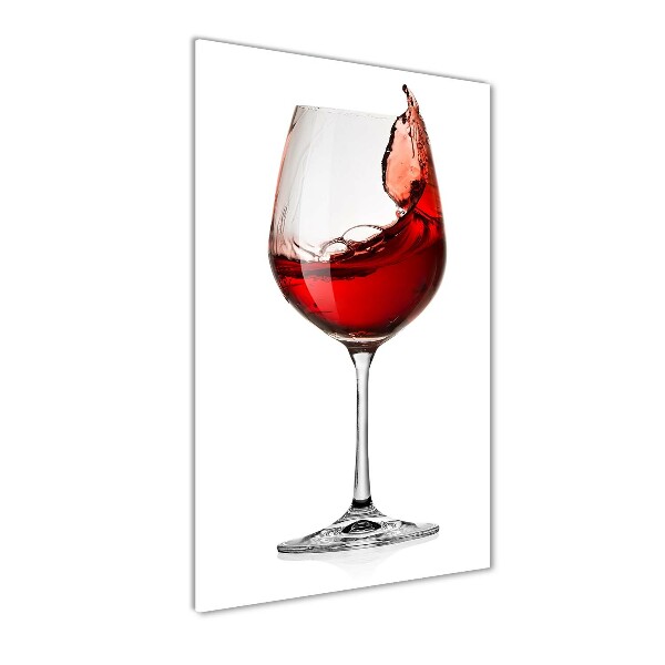 Glass art picture Red wine