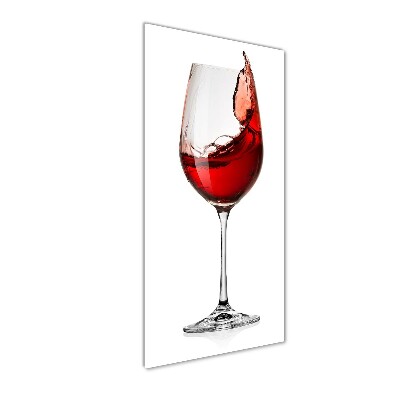 Glass art picture Red wine