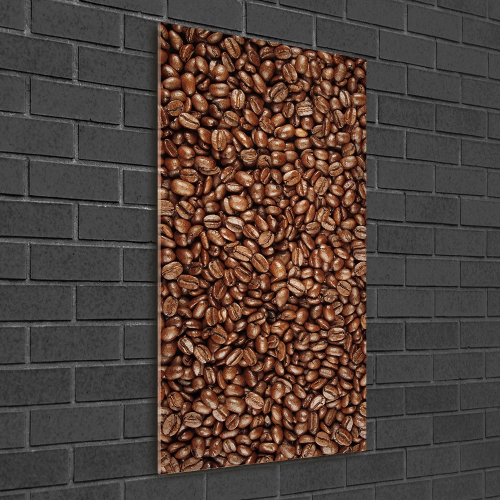 Print on a a glass Coffee beans